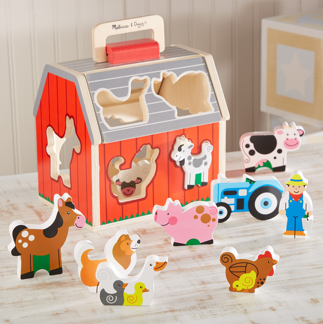 Melissa & Doug Take Along Sorting Barn