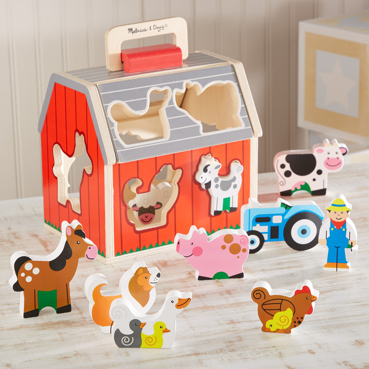 Melissa & Doug Take Along Sorting Barn