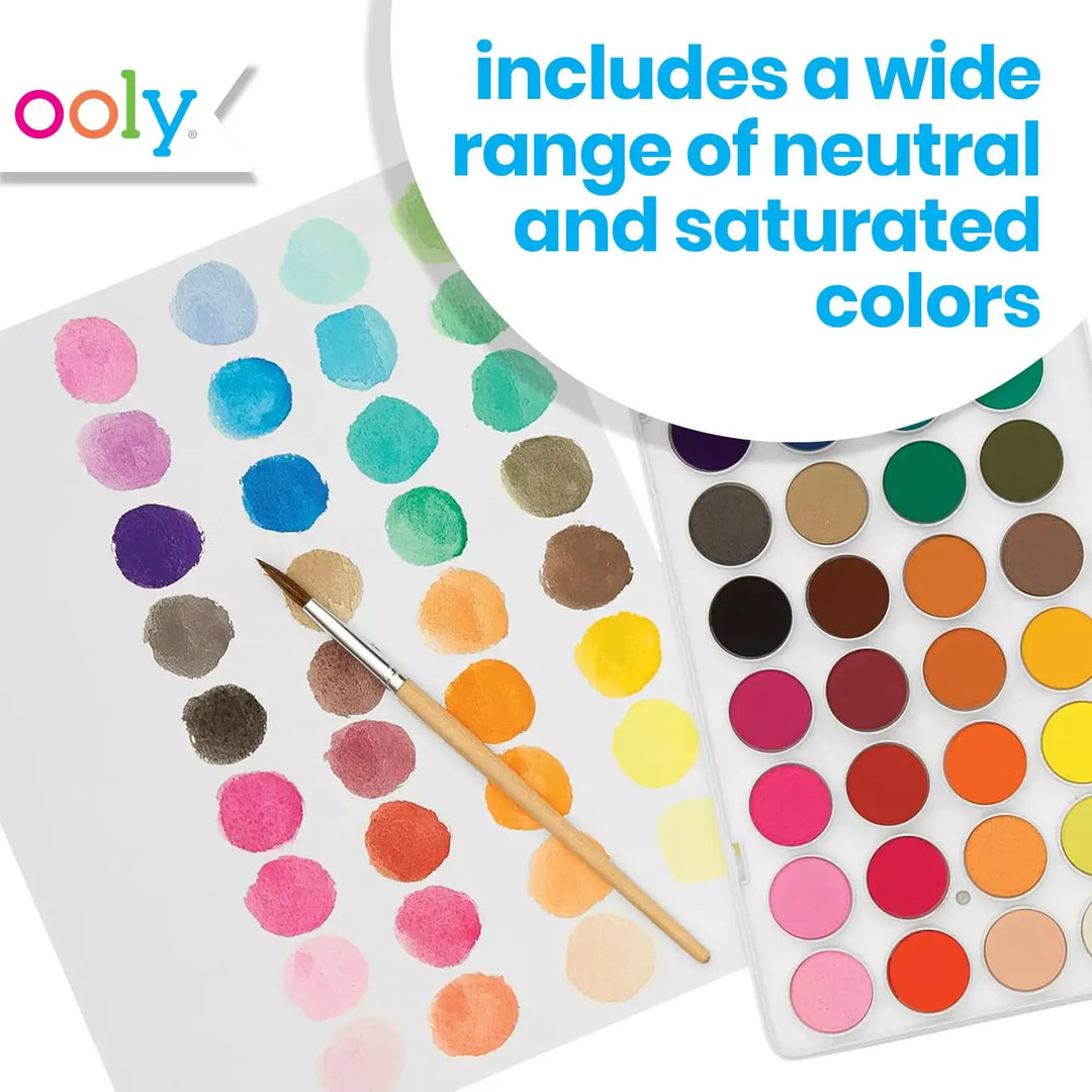 Ooly Lil' Paint Pods Watercolor Paint - Set of 36