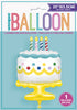 Birthday Cake 25" Mylar Balloon