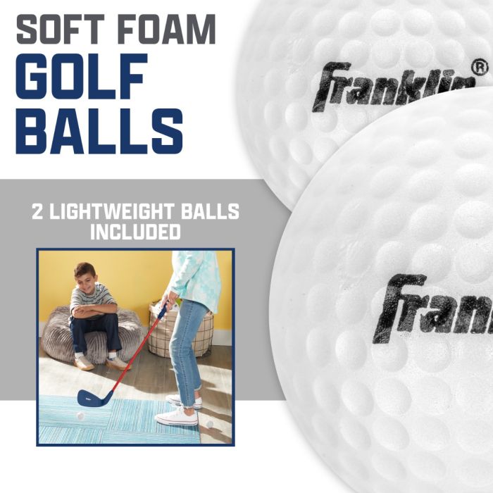 Franklin Sports Kids Golf Set, 28" Club with Oversized Club Head & 2 Foam Golf Balls