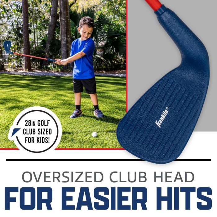 Franklin Sports Kids Golf Set, 28" Club with Oversized Club Head & 2 Foam Golf Balls