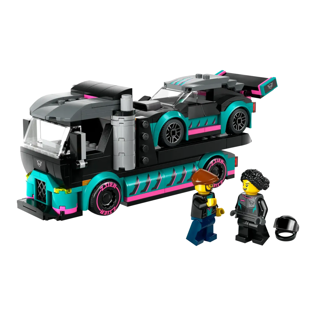LEGO® City Race Car and Car Carrier Truck 60406 Set