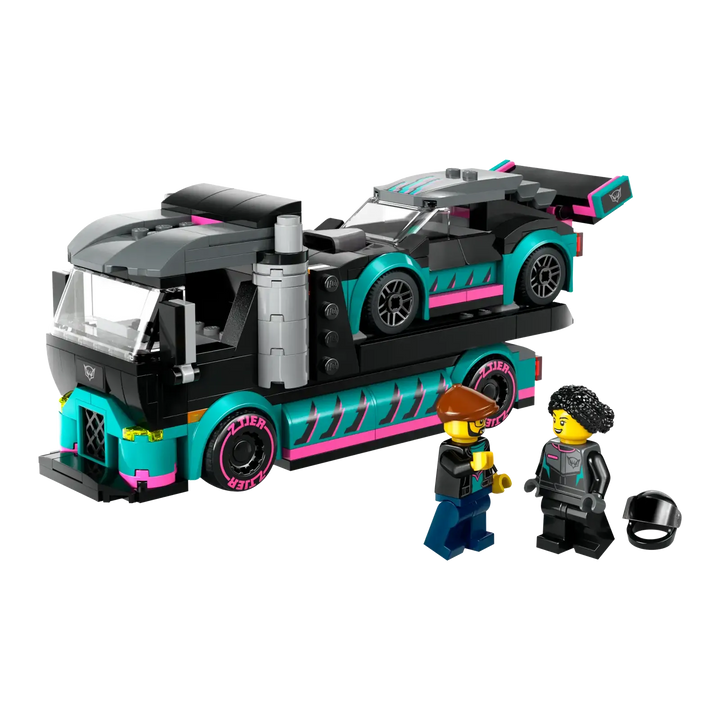 LEGO® City Race Car and Car Carrier Truck 60406 Set