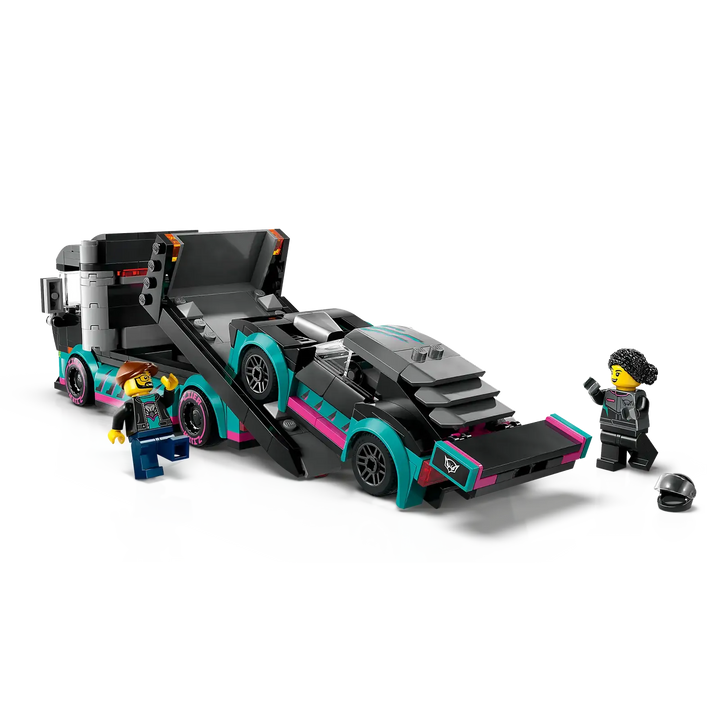 LEGO® City Race Car and Car Carrier Truck 60406 Set