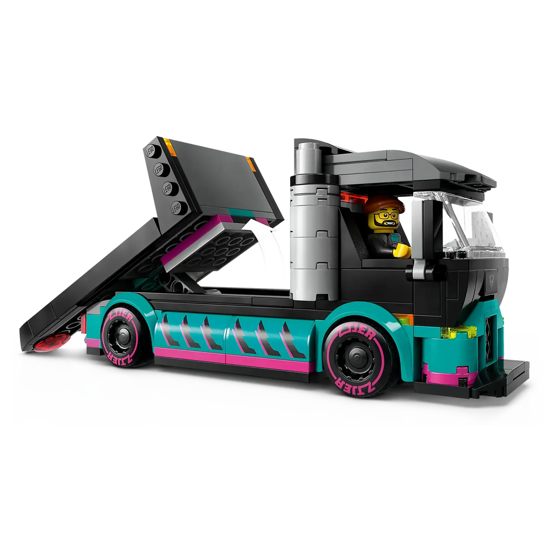 LEGO® City Race Car and Car Carrier Truck 60406 Set