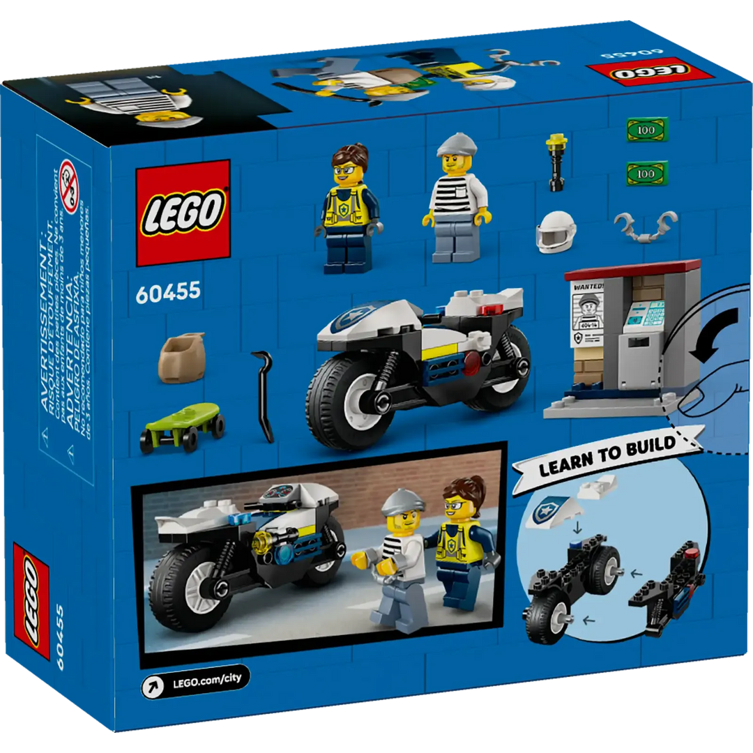 LEGO® City Police Motorcycle Chase 60455 (Ages 4+)