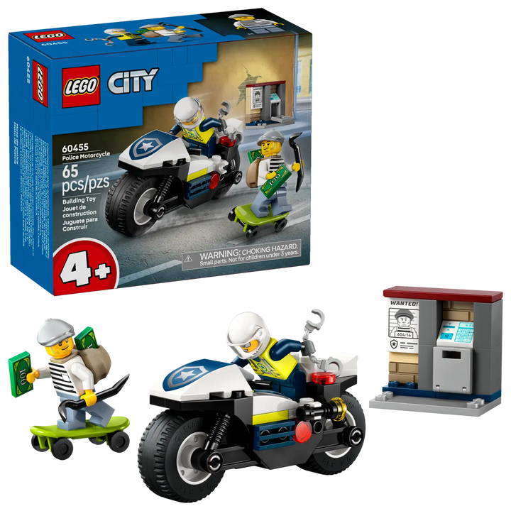 LEGO® City Police Motorcycle Chase 60455 (Ages 4+)