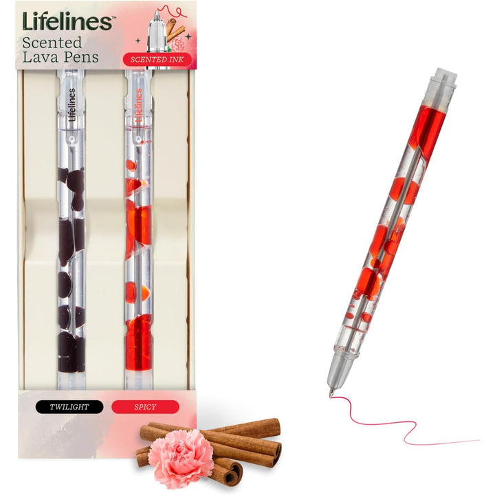 Lifelines Scented Essential Oils Lava Pen Set (2 Pack)