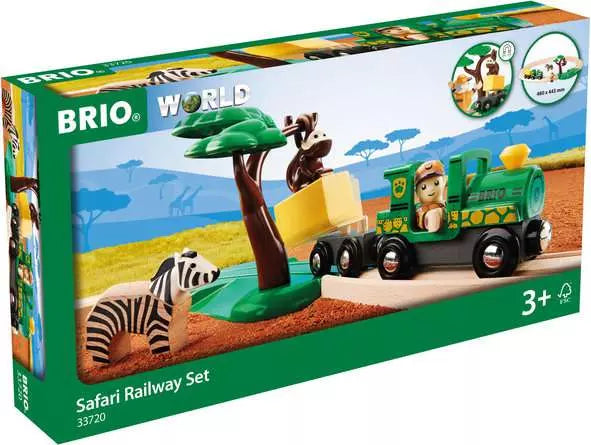 BRIO World Train Set Safari Railway Set