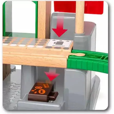BRIO Central Station Set 33989 (37 Piece Wooden Train Set)