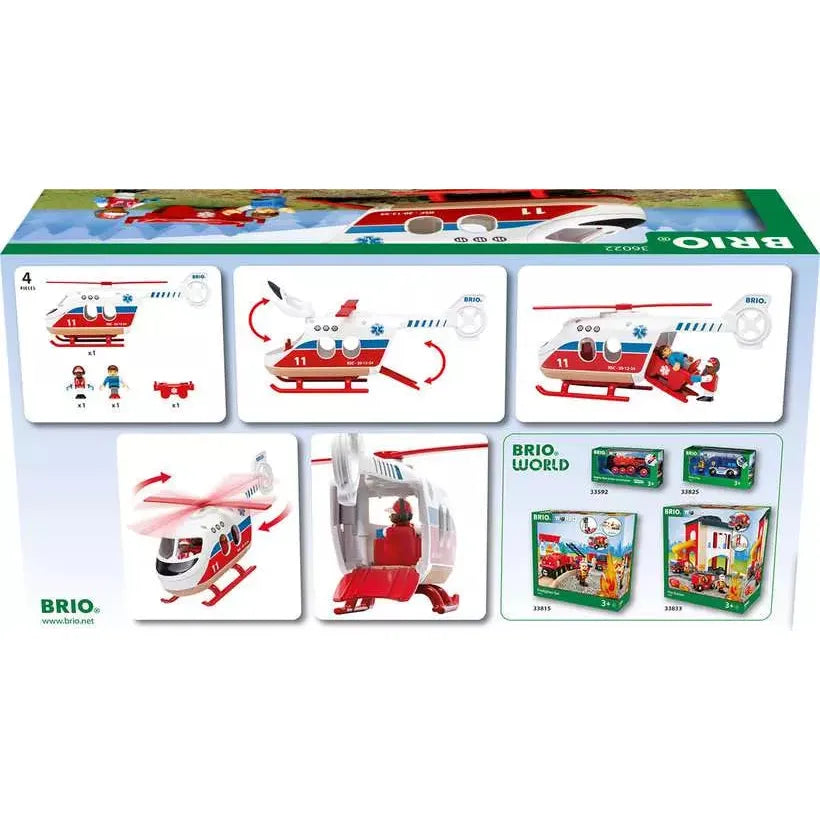 BRIO Rescue Helicopter 36022 (4 Piece Set)