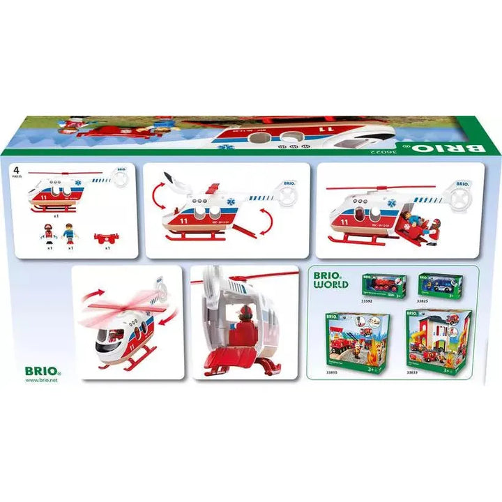 BRIO Rescue Helicopter 36022 (4 Piece Set)