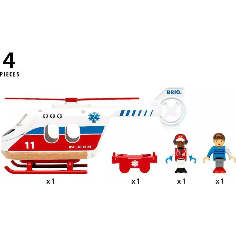BRIO Rescue Helicopter 36022 (4 Piece Set)
