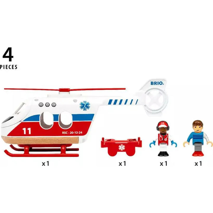 BRIO Rescue Helicopter 36022 (4 Piece Set)