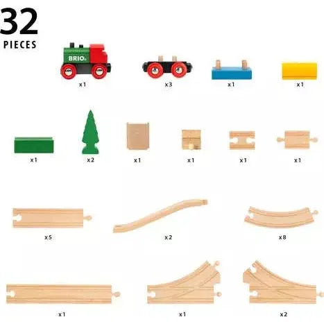 BRIO 65th Anniversary Train Set 36036 (32 Piece Wooden Set)
