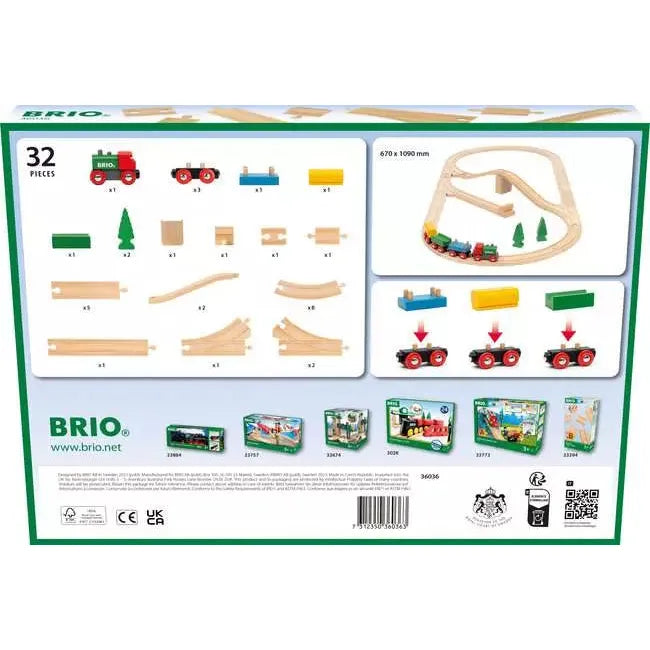 BRIO 65th Anniversary Train Set 36036 (32 Piece Wooden Set)