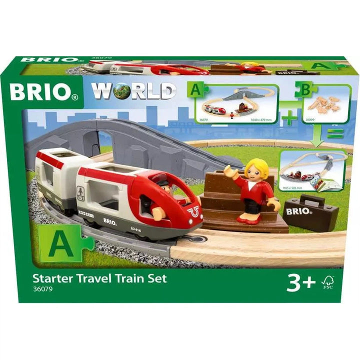 BRIO World Train Set Starter Travel Train Set