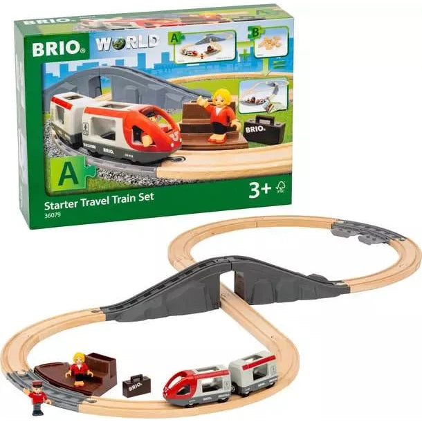 BRIO World Train Set Starter Travel Train Set