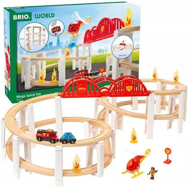 BRIO Mega Spiral Set 36114 (73 Piece Wooden Train Set)