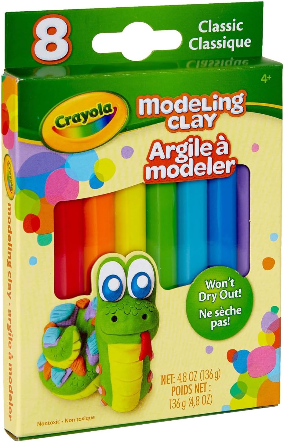Crayola Modeling Clay, Basic Assortment, 8/PK