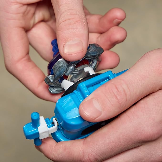 Beyblade X Cobalt Dragoon 2-60C Deluxe Left-Spin String Launcher Set