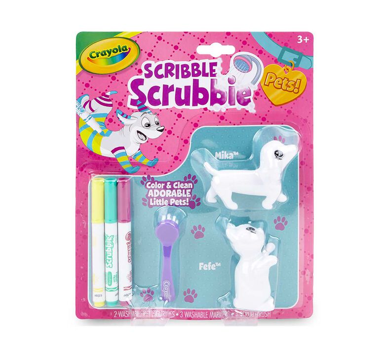 Scribble Scrubbie Pets, Dog & Cat, 2 Count
