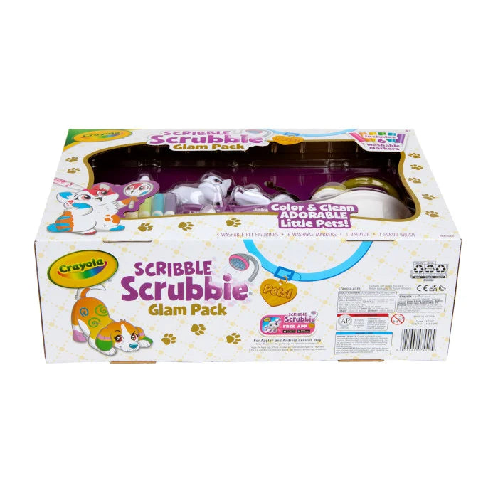 Crayola Scribble Scrubbie Pets Purple Tub Playset