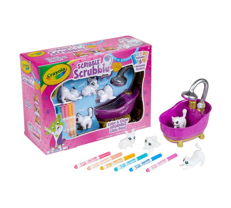 Crayola Scribble Scrubbie Pets Purple Tub Playset