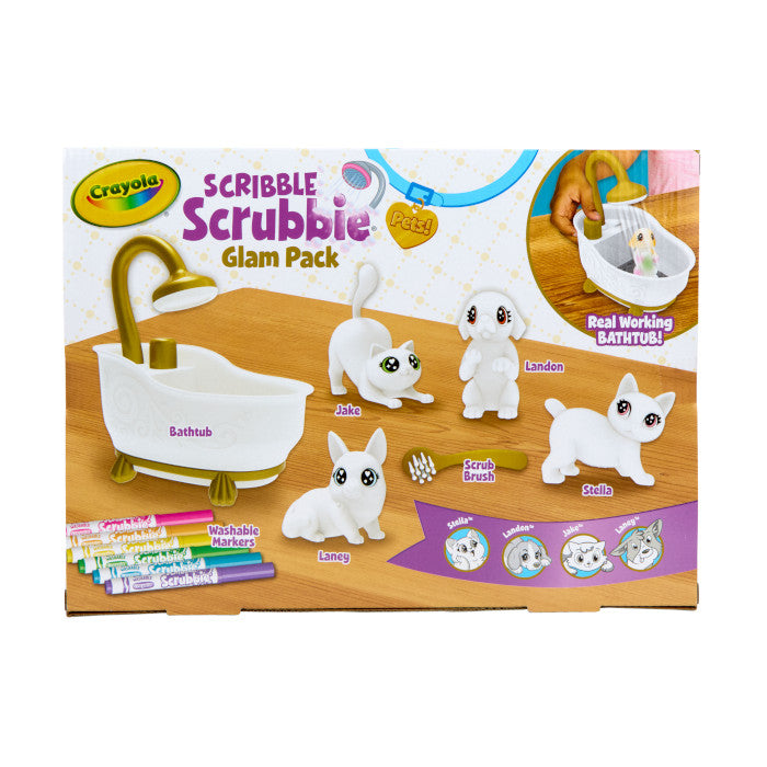 Crayola Scribble Scrubbie Pets Purple Tub Playset
