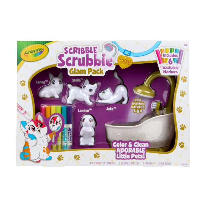 Crayola Scribble Scrubbie Pets Purple Tub Playset