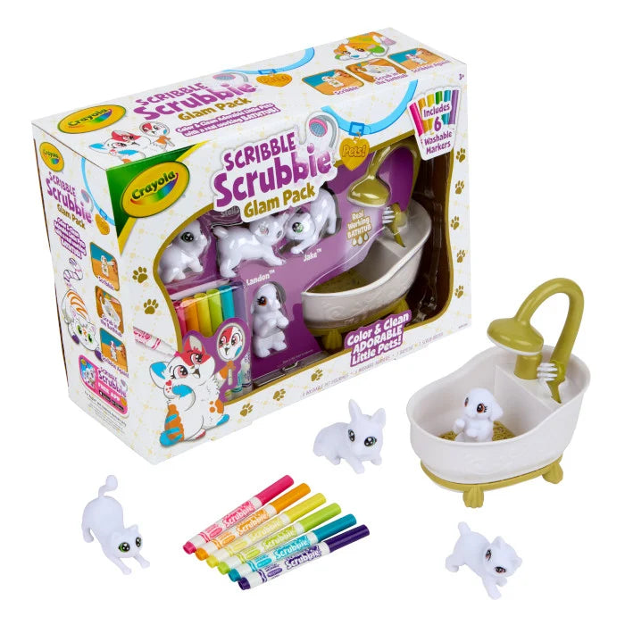 Crayola Scribble Scrubbie Pets Purple Tub Playset