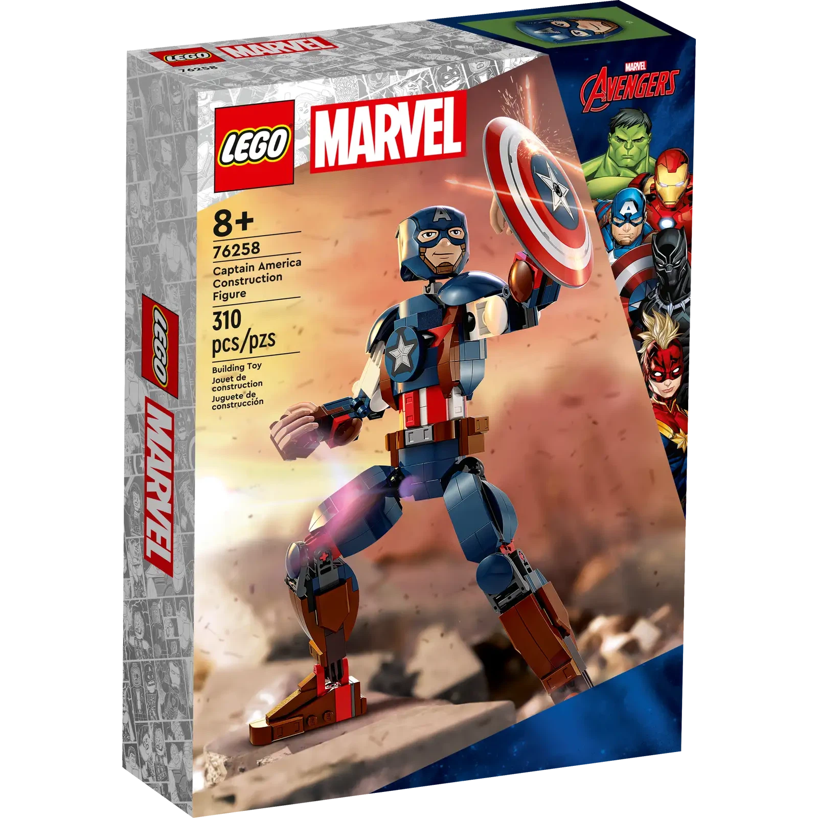 LEGO® Marvel Captain America Construction Figure 76258 Building Toy Set