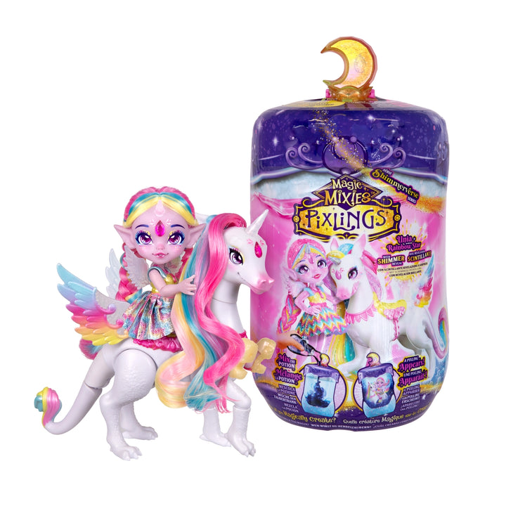 Magic Mixies Pixlings Doll & Unicorn – Shimmerverse Series