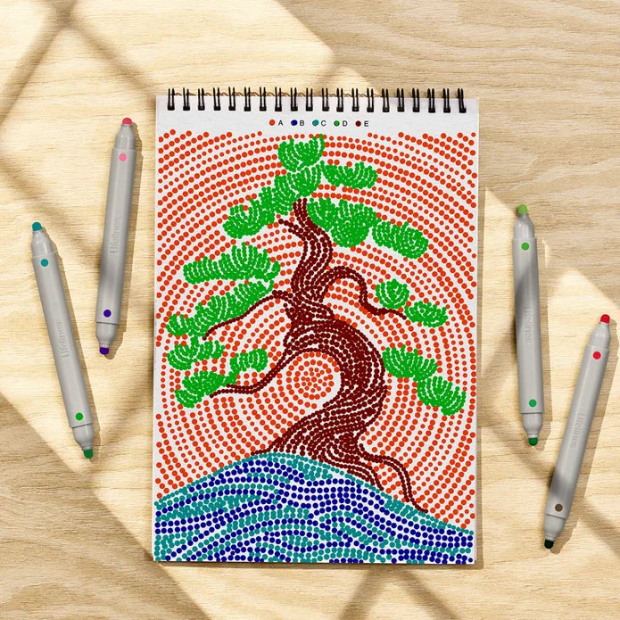 Lifelines FlowArt Dot-By-Letter Landscapes Guided Art Meditations