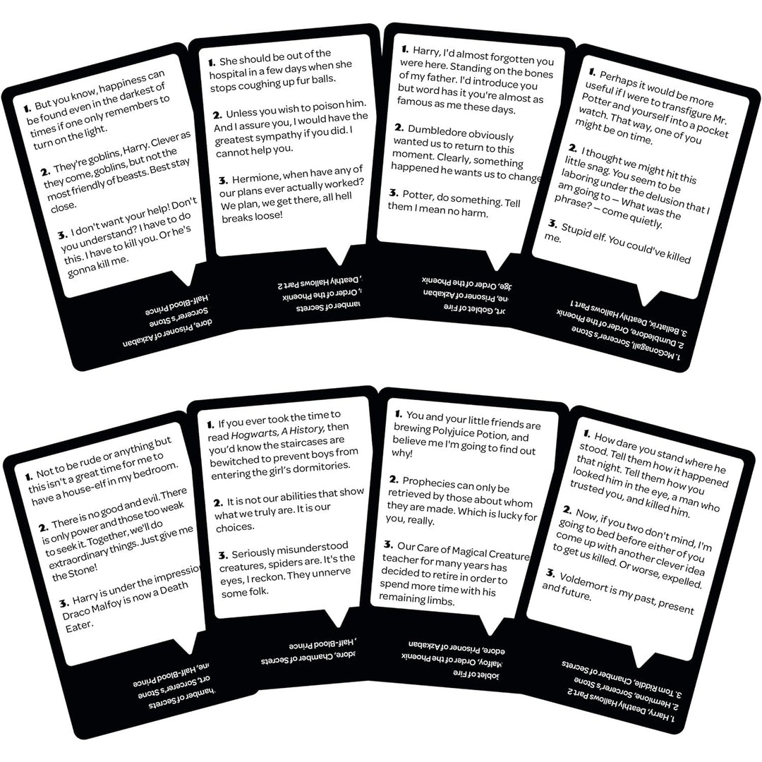 Who Says? Card Game Harry Potter Edition