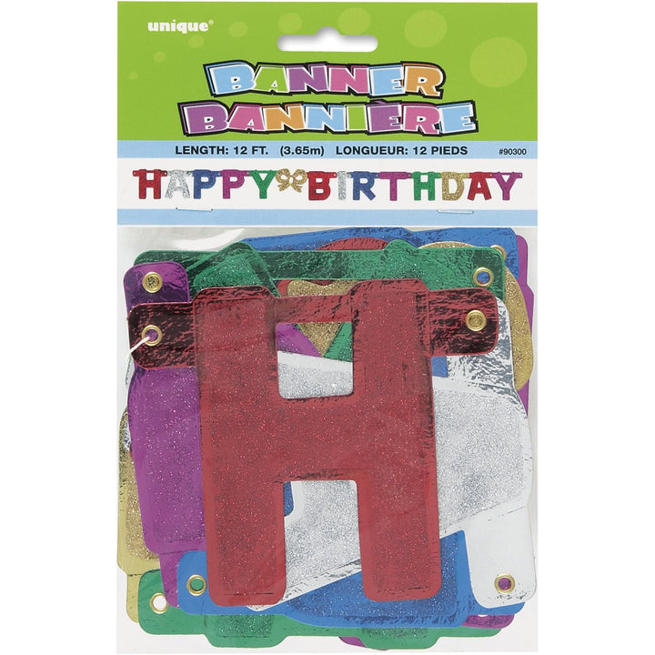 4 Ft Happy Birthday Banner