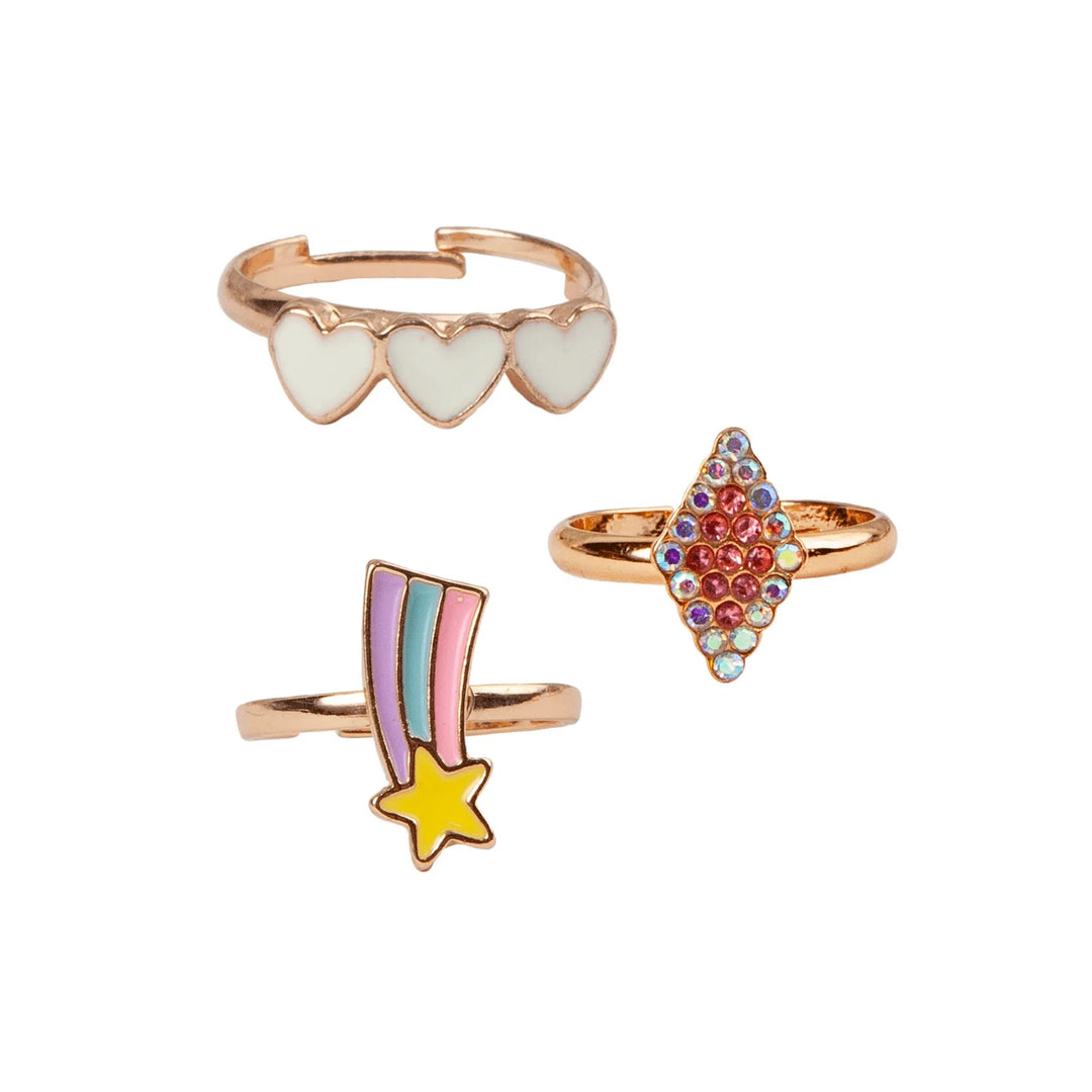 Great Pretenders Boutique Heart and Star Ring Set