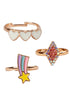 Great Pretenders Boutique Heart and Star Ring Set