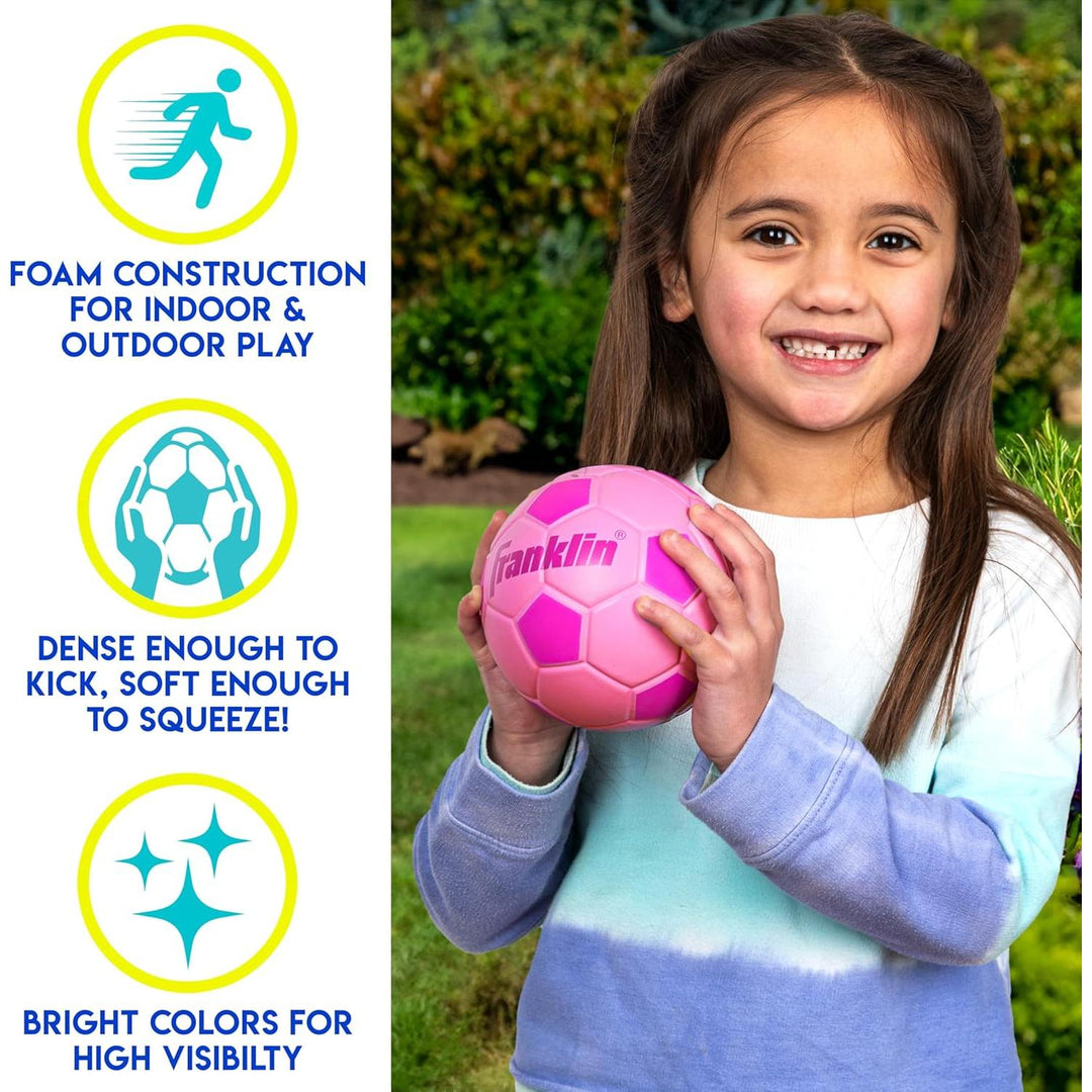 Franklin PROBRITE Foam Balls 2 Pk Mini Football & Mini Soccer