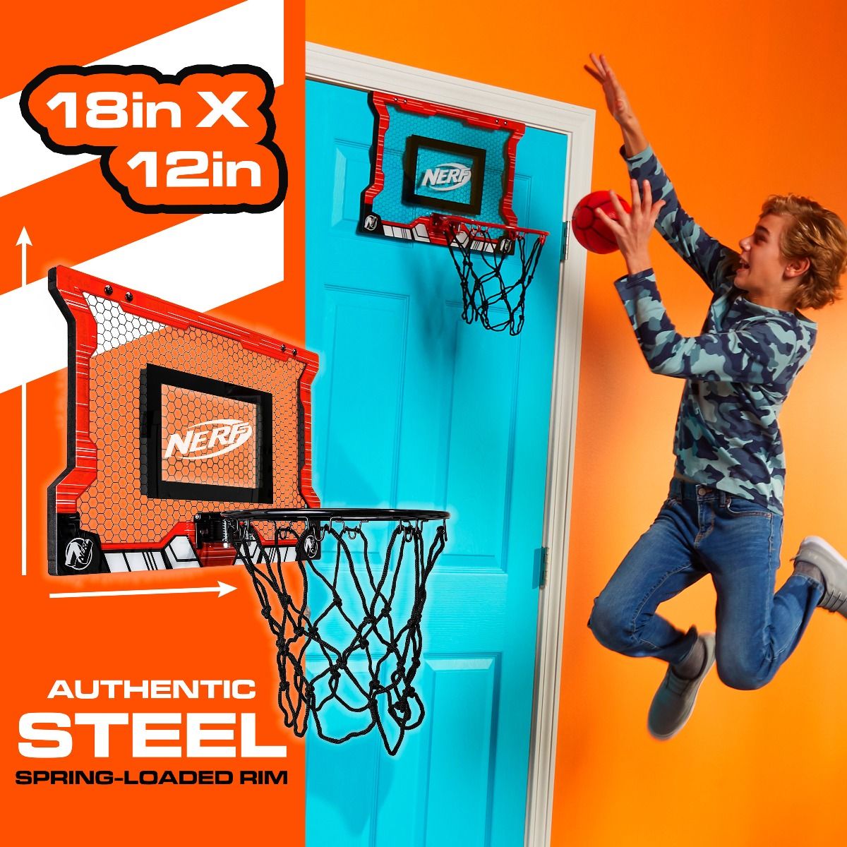 Nerf Pro Hoop Basketball Set - Orange