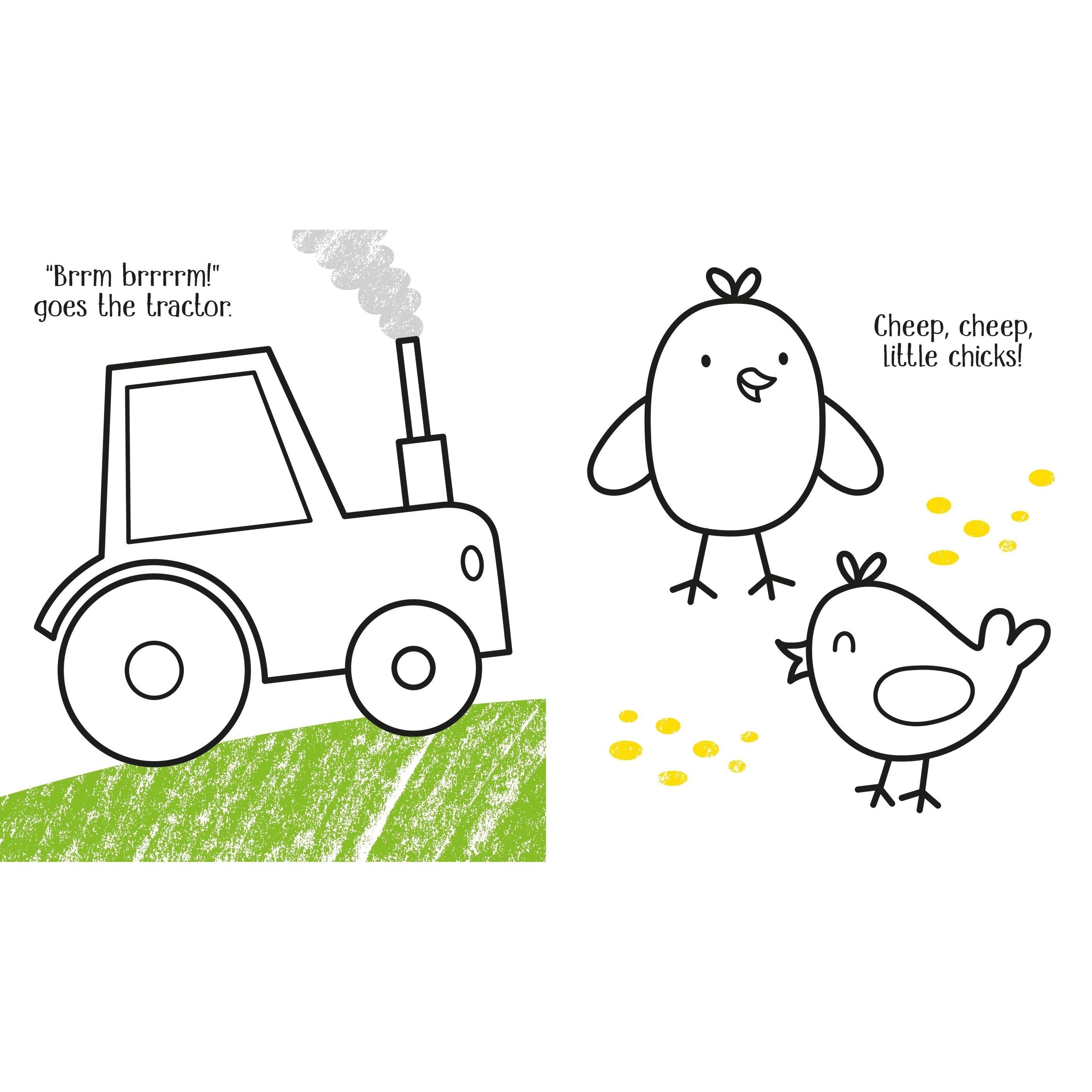 Little Coloring Farm | Usborne – Runnin' Wild Kids