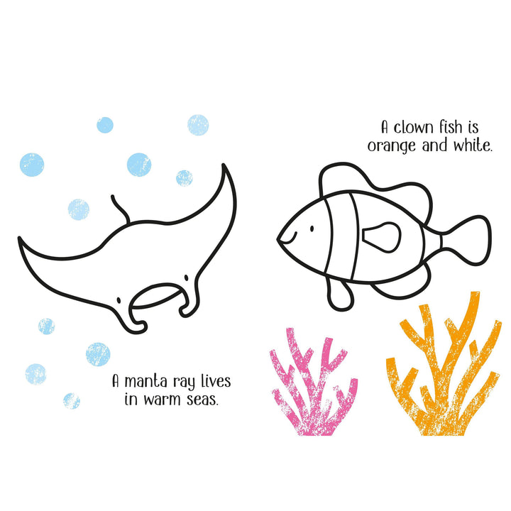 Usborne Little Coloring Under the Sea Book