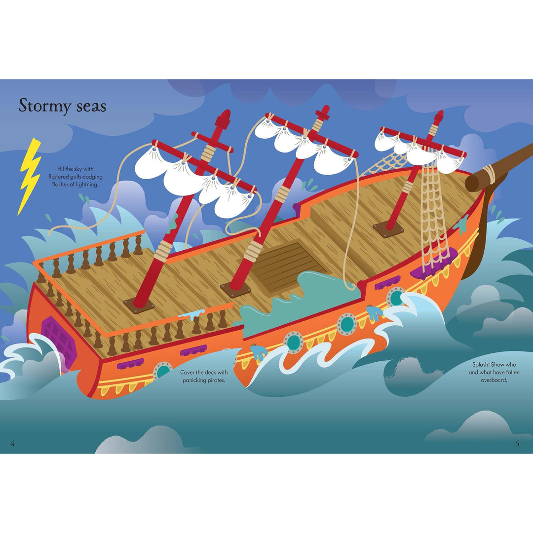 Little First Stickers Pirates by Usborne