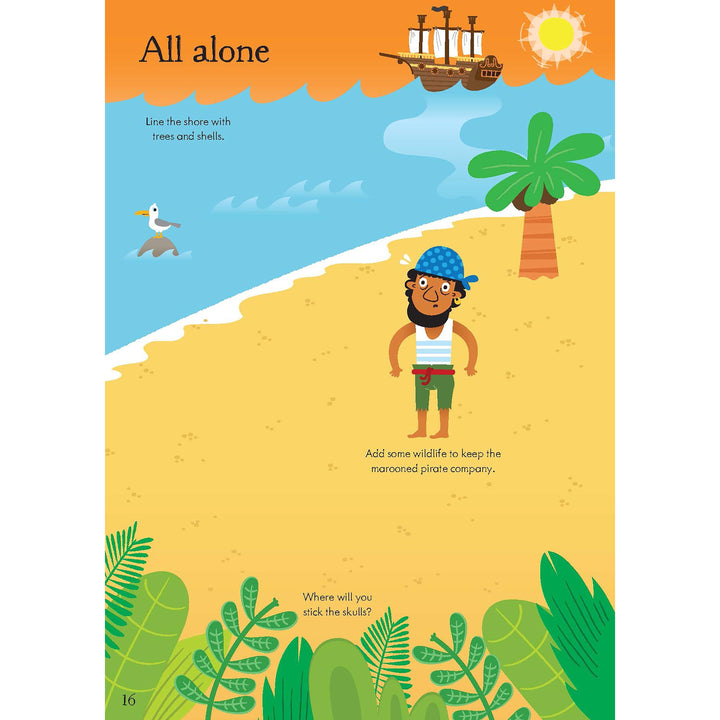 Little First Stickers Pirates by Usborne