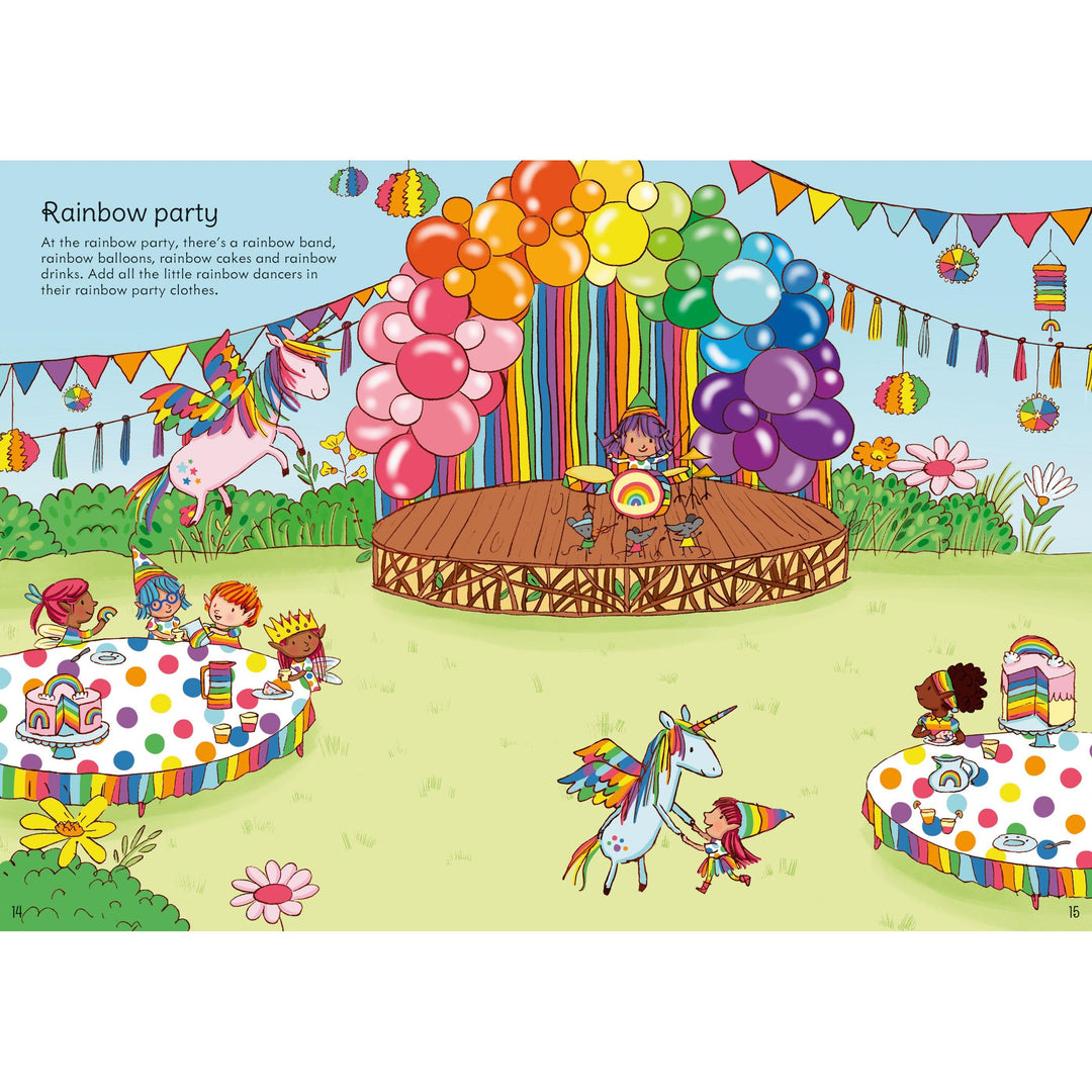 Usborne Little First Stickers Rainbows