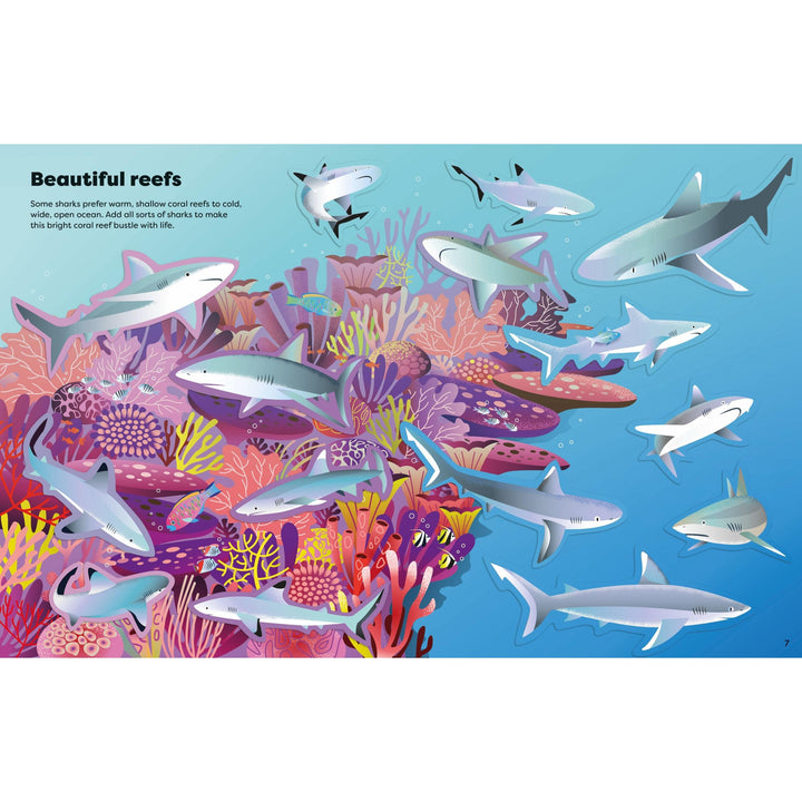 Usborne Big Sticker Book of Sharks