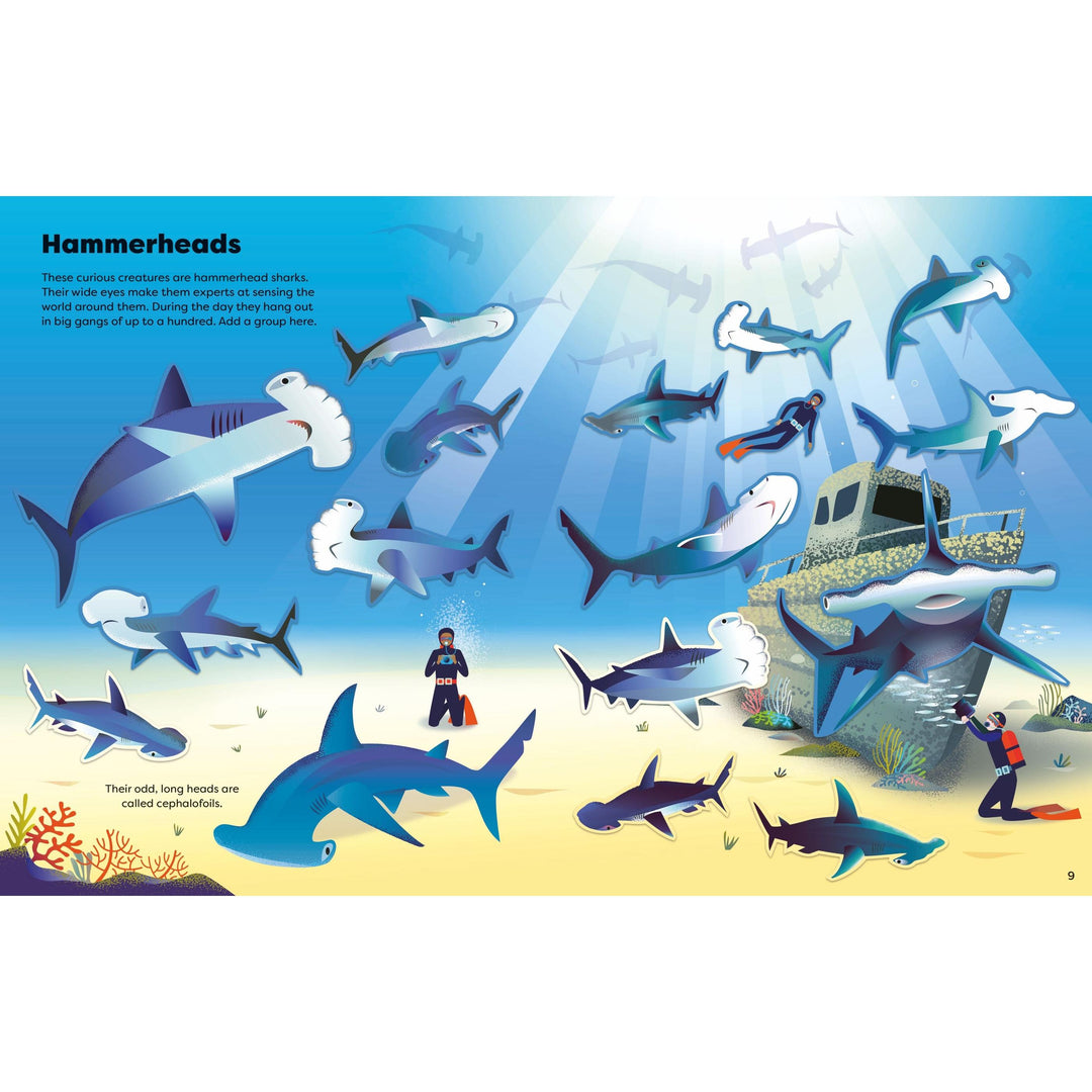 Usborne Big Sticker Book of Sharks