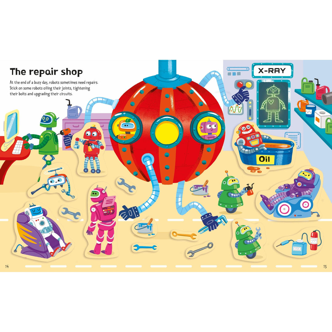 Usborne First Sticker Books: Robots