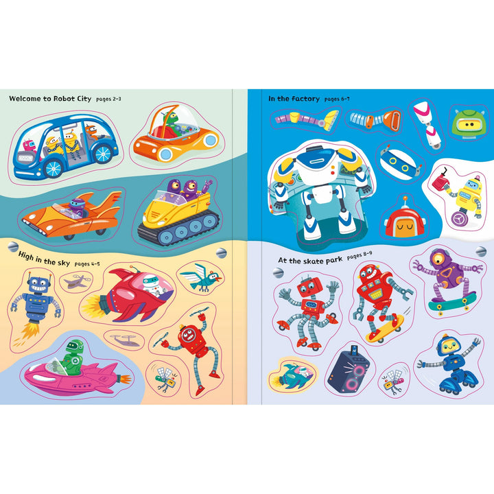 Usborne First Sticker Books: Robots